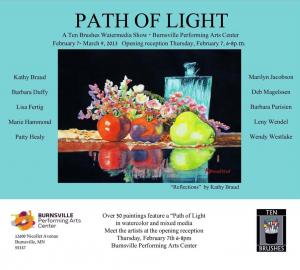 A Path of Light - A Ten Brushes Watermedia Show